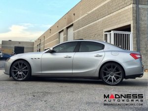 Maserati Ghibli Custom Wheels by Fondmetal - Black Milled Maserati Ghibli Custom Wheels by Fondmetal - Black Milled